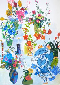 Where Have all the Flowers Gone, gouache on paper